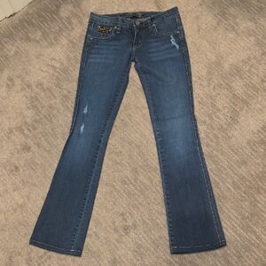 Frankie B. Classic Blue Boot Cut Jeans